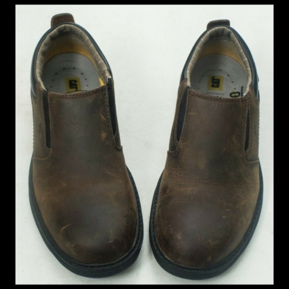 CAT CATERPILLAR Brown Leather Steel Toe ERGO main image 8